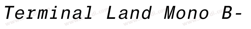 Terminal Land Mono B字体转换 Terminal Land Mono B字体转换